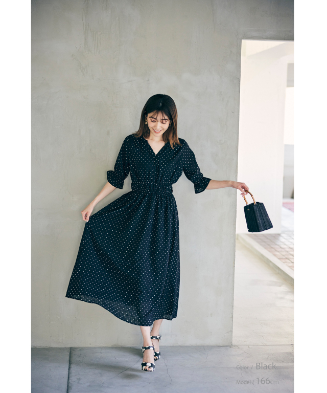 PINUE シアー×ニットコンビワンピース　チェック　グリーン PINUE シアー×ニットコンビワンピース チェック グリーン