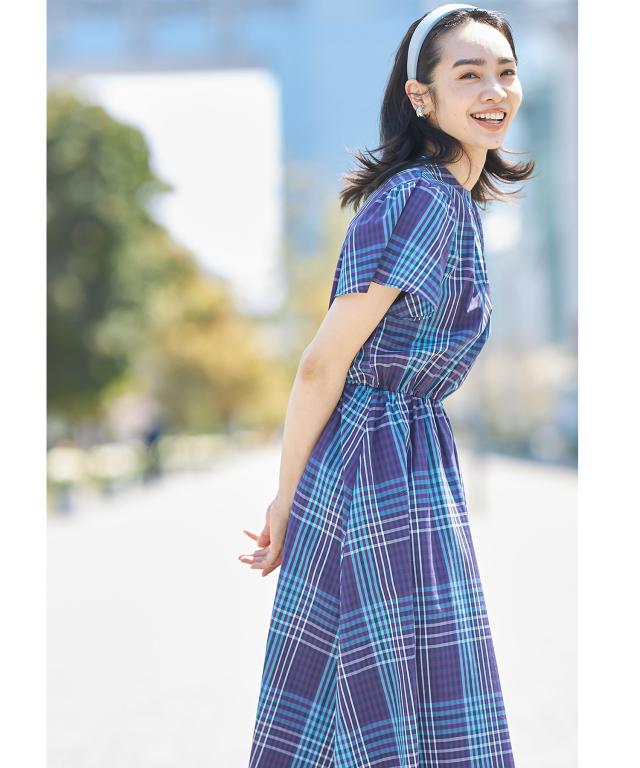 先染めマドラスチェックワンピース※一部店舗のみ入荷