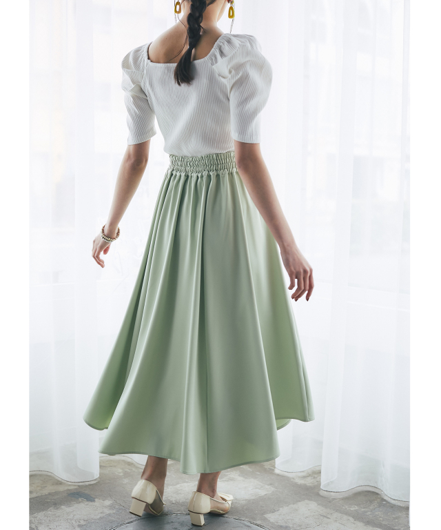 イレギュラーヘムスカート 