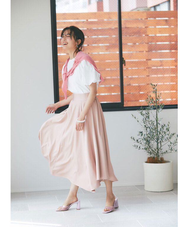 イレギュラーヘムスカート 