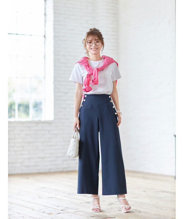 成瀬愛里さん着用》カシュクール2WAYカラーシャツ