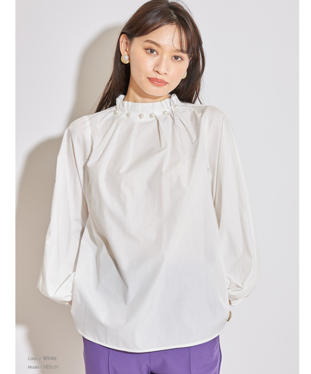 しいやんさま❤︎ご専用^ - ^ ananaBIGパールネックブラウス anana]BIGパールネック半袖ブラウス | KOBUNSHA SELECT SHOP | [anana