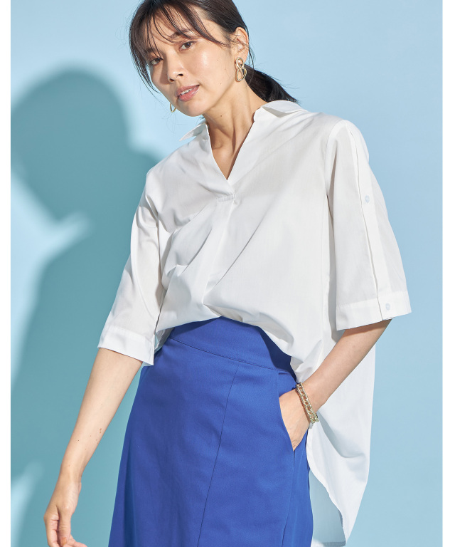 美品 23SS ULTERIOR チェック 半袖 スキッパー シャツ 721P▲ 美品 23SS ULTERIOR チェック 半袖 スキッパー シャツ 721P