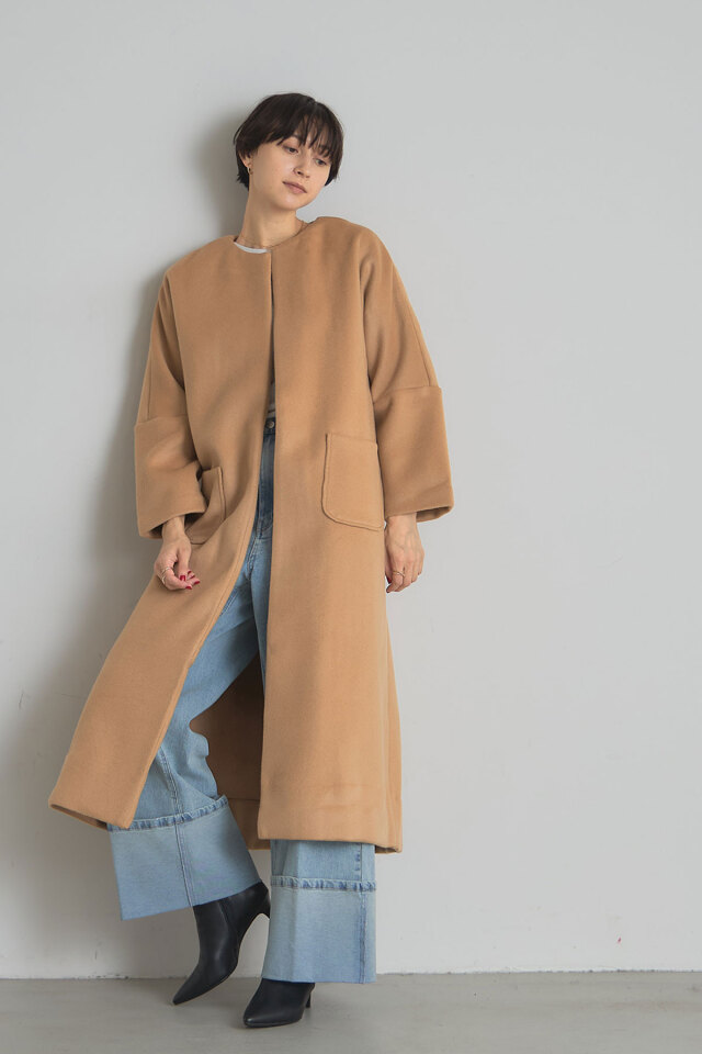 【OUTER SALE】ウールビーバーコート＊SALE品につき返品/交換/注文確定後の変更キャンセル不可＊