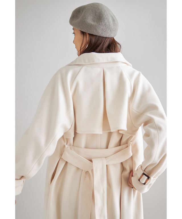 トレンチフェイクメルトンコート