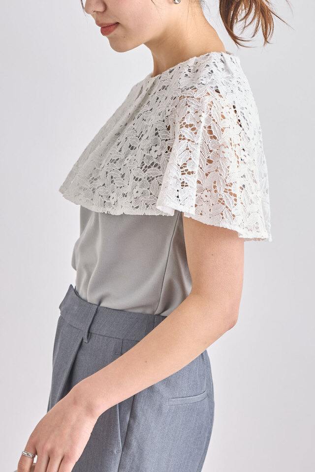 レースケープポンチノースリーブ