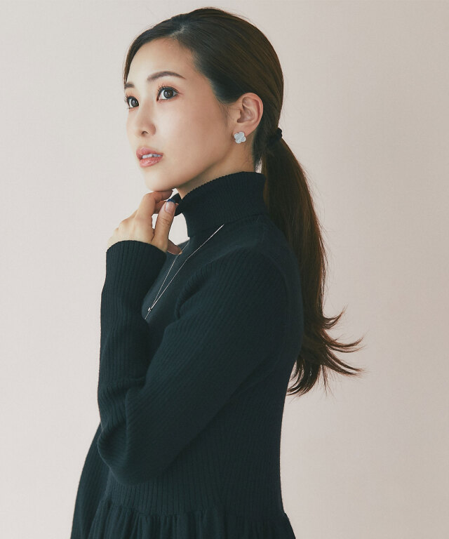 マシェリコラボ》ハイネックニットワンピース