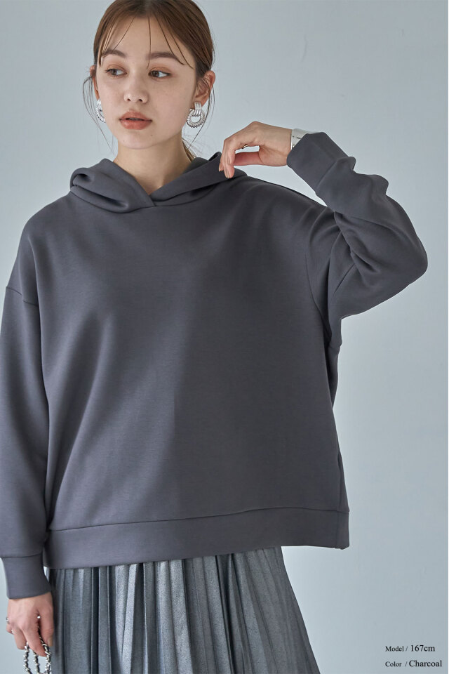 美品✨ナゴンスタンス　ダンボールフレアフードプルオーバー　パーカー　ゆったり スフレダンボールパーカー