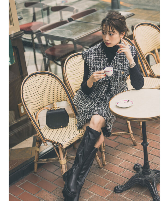 石井亜美さんコラボ】ツイードミニスカート