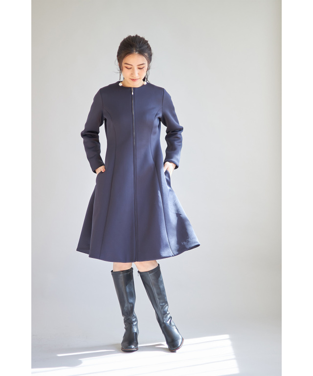 高田麻紀子さんコラボ】ポンチコートワンピース