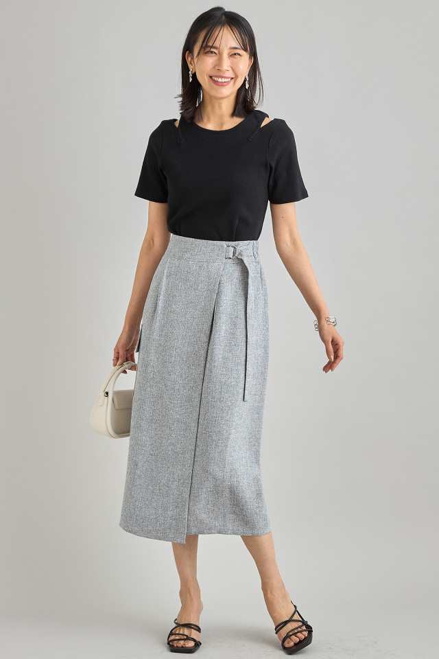 ライトツイードスカート 