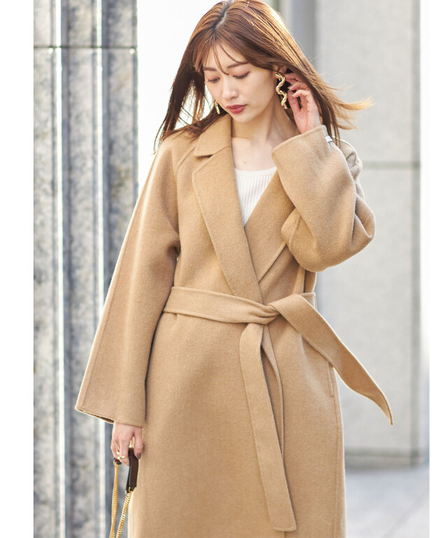WEB限定】ロングガウンコート 