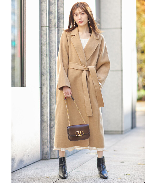 WEB限定】ロングガウンコート 