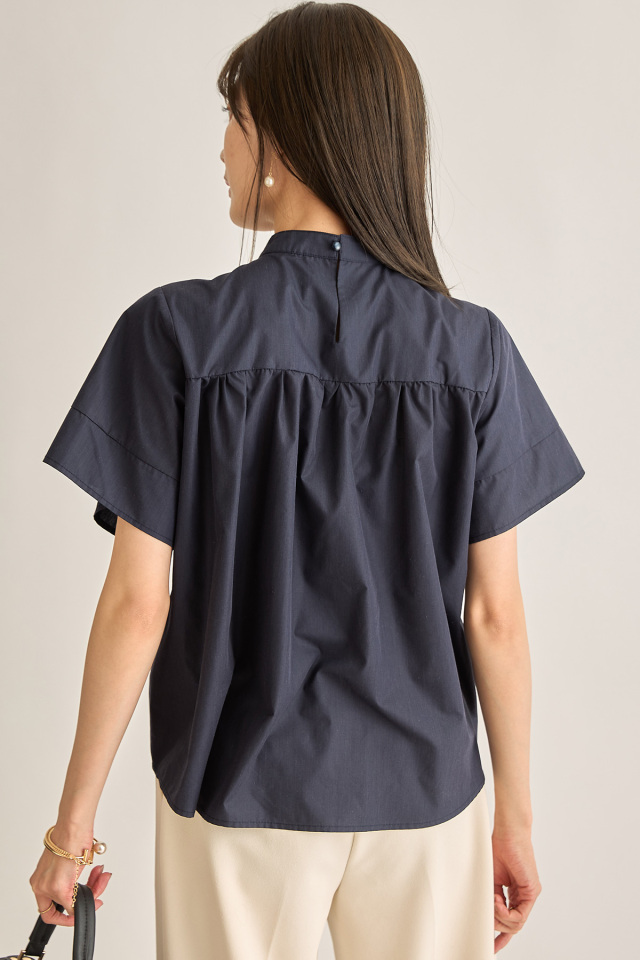 ドレープタイブラウス