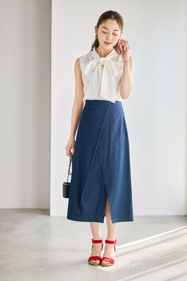 サッカーリボンノースリーブシャツ