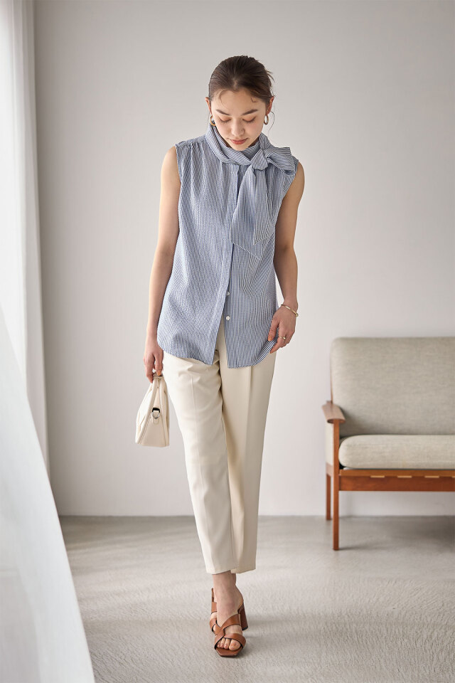 サッカーリボンノースリーブシャツ