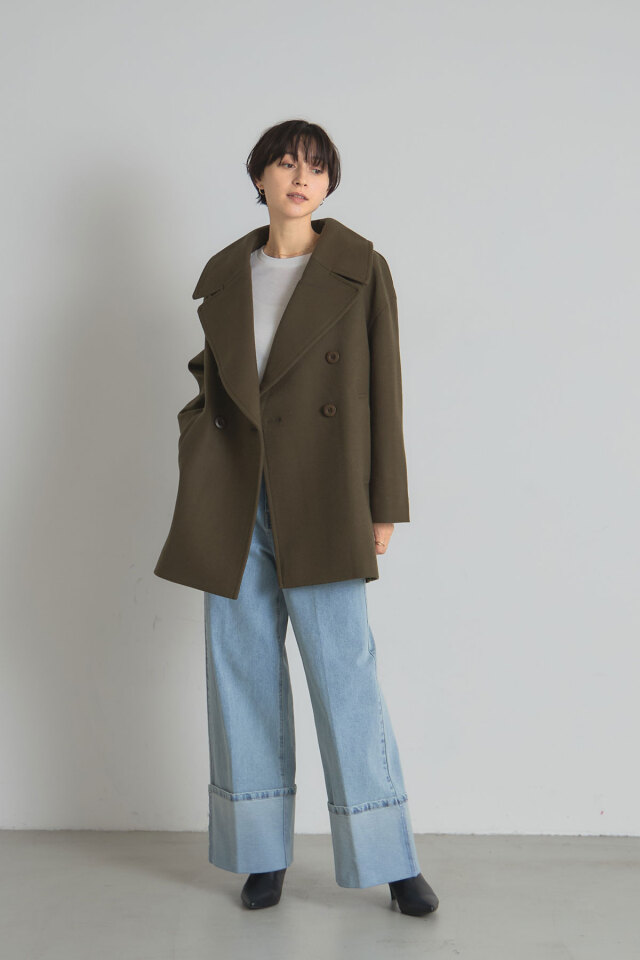 GREENLABELオレンジ ウール ピーコート MADE IN USA製 ANCHOR COLLECTION ウールPコート オレンジ 38R