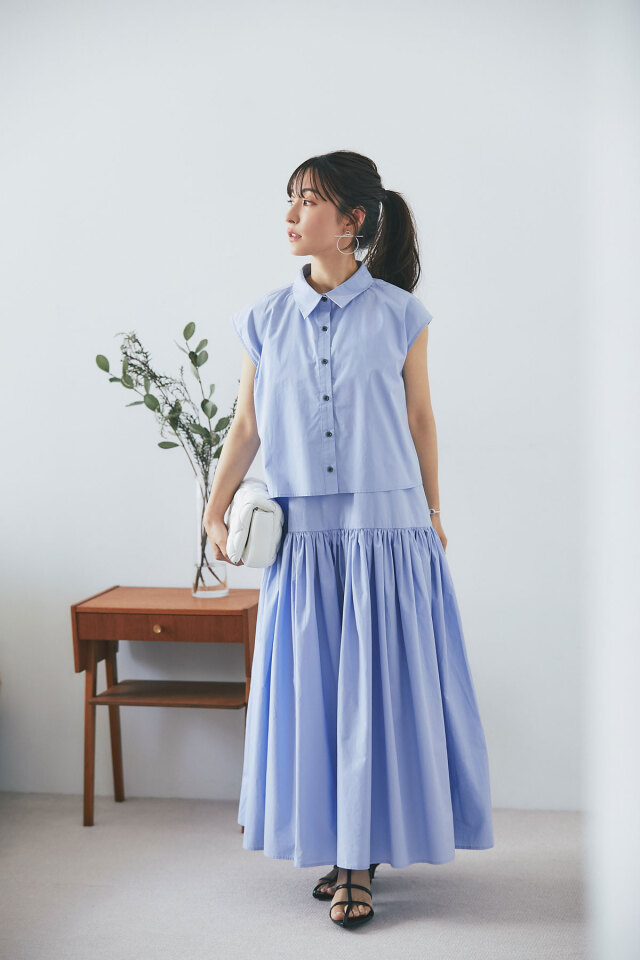 yuumiさんコラボ】フレンチスリーブブラウス