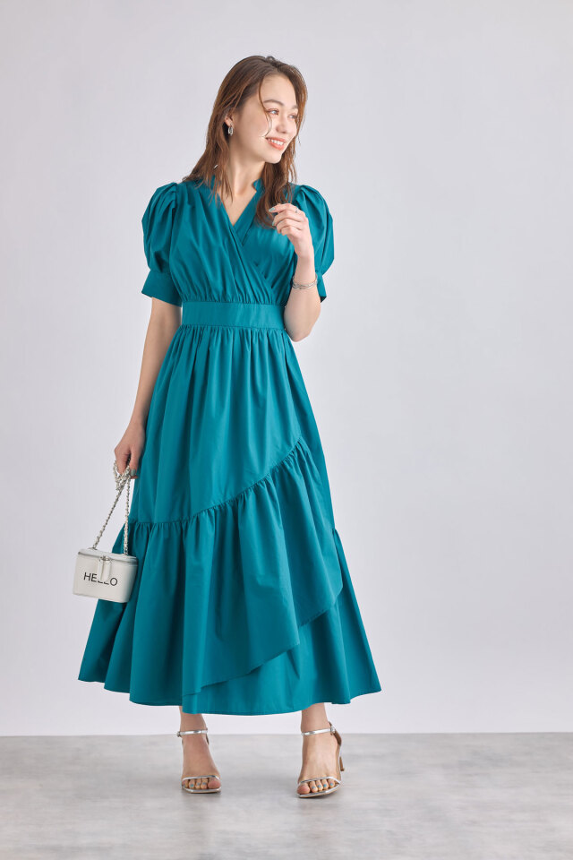 カシュクールワンピース