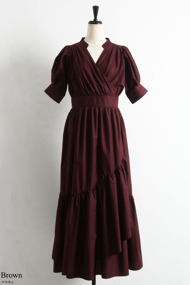 カシュクールワンピース