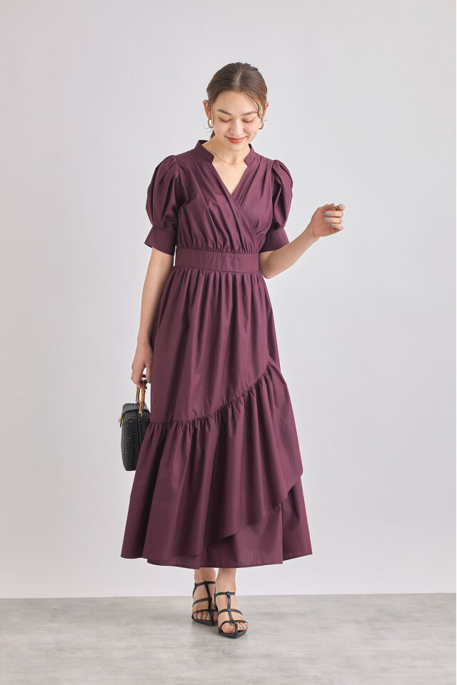 ノルム　nolum 新品未使用　カシュクールワンピース カシュクールワンピース