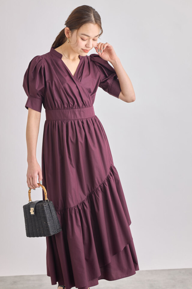 カシュクールワンピース