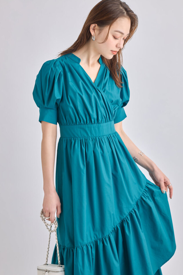 カシュクールワンピース