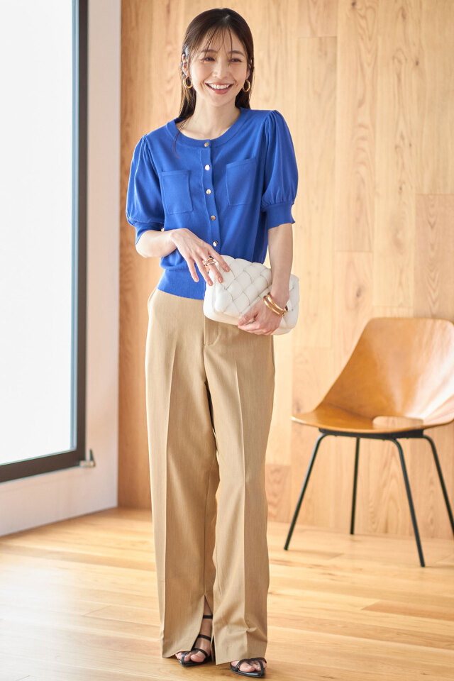 ⭐︎専用⭐︎AKIRA NAKA パネルスリーブカーディガン Lila Sequinned knit pullover BK 6S