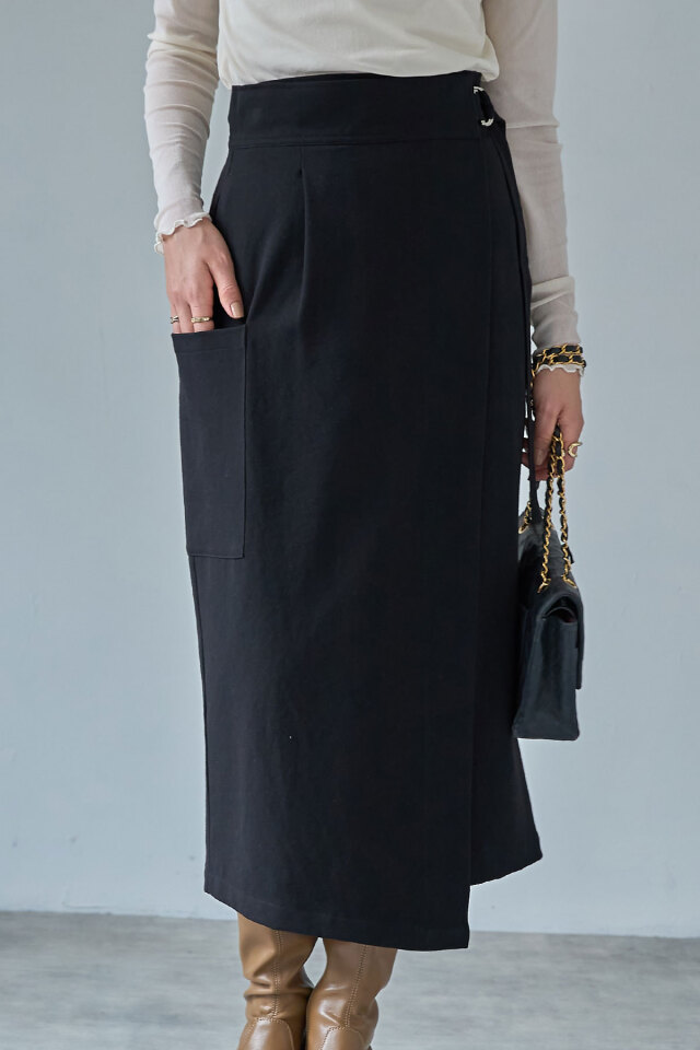 マシェリコラボ】サイドポケットラップスカート