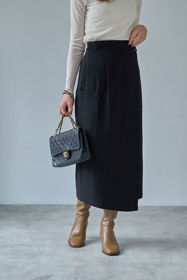 マシェリコラボ】サイドポケットラップスカート