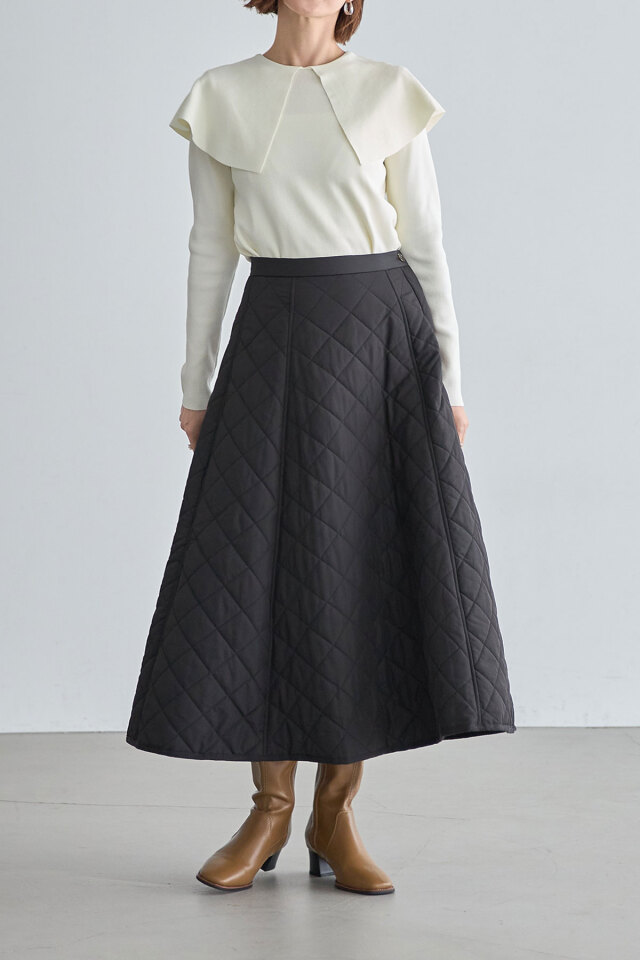 DOUBLE STANDARD CLOTHING ビックカラープルオーバーニット ビッグカラーニットプルオーバー