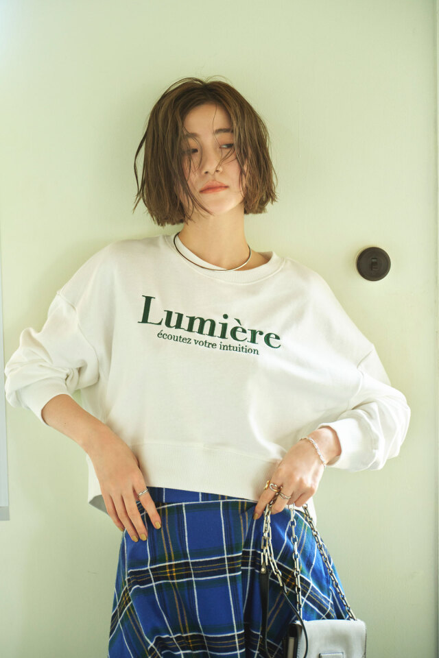 C&C刺繍裏起毛カットソー C&C刺繍裏起毛カットソー