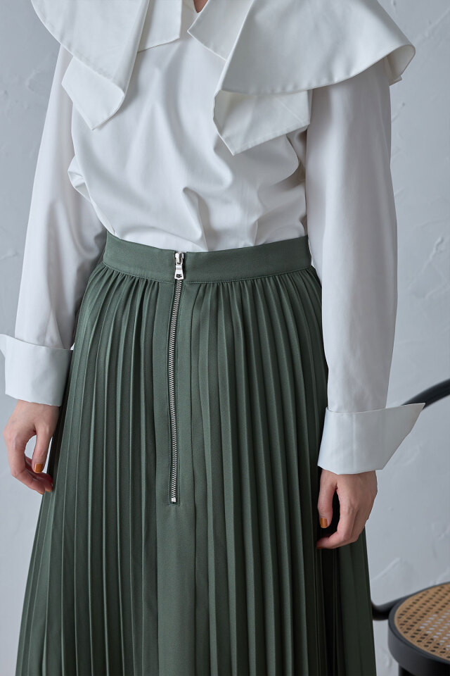 FASHIRU ファシル プリーツスカート taffeta pleated skirt/2color | F A S H I R U
