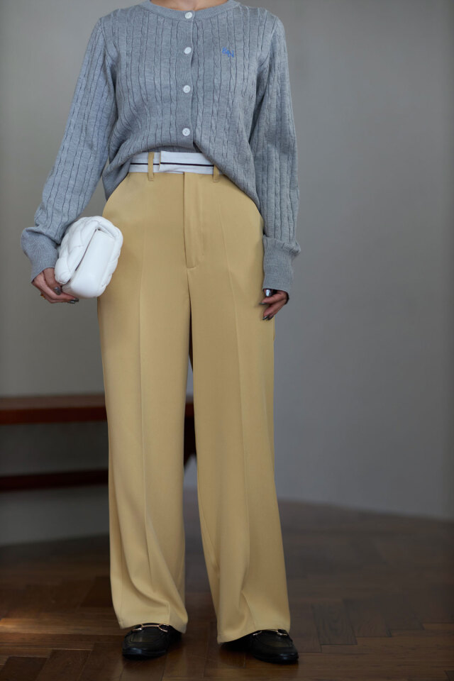 GADID ANONIEM ストレートパンツ　beige 69946d7bc4b01df67ac781453bb711