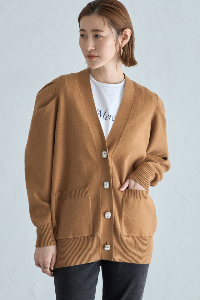 タックスリーブビジューカーデ 