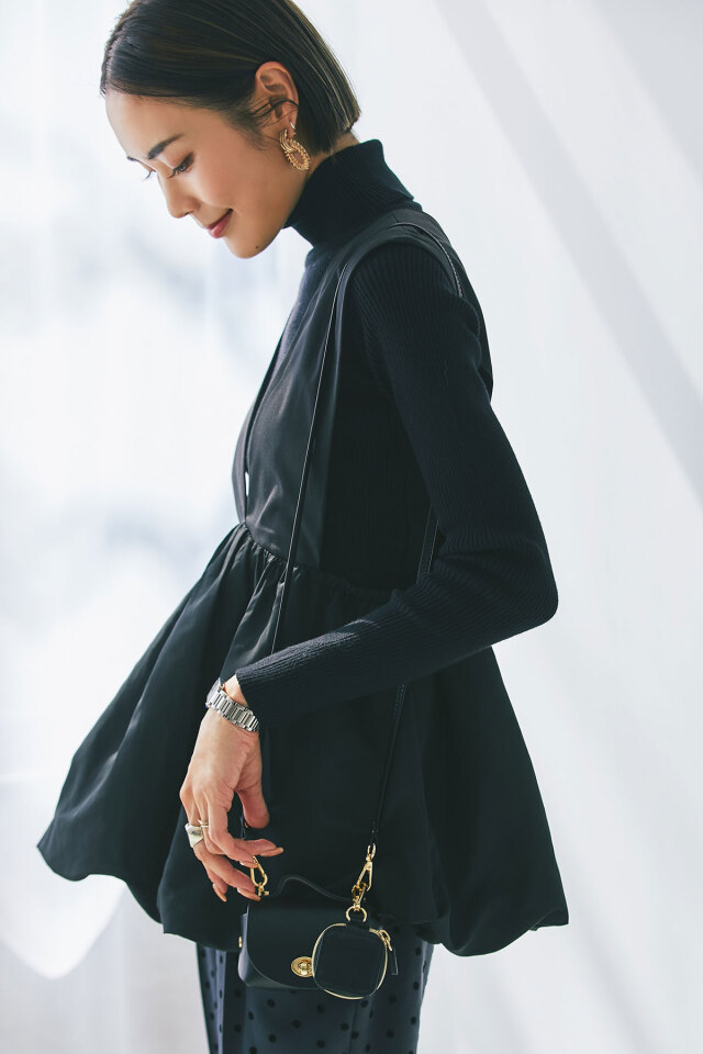 バルーンペプラムベスト