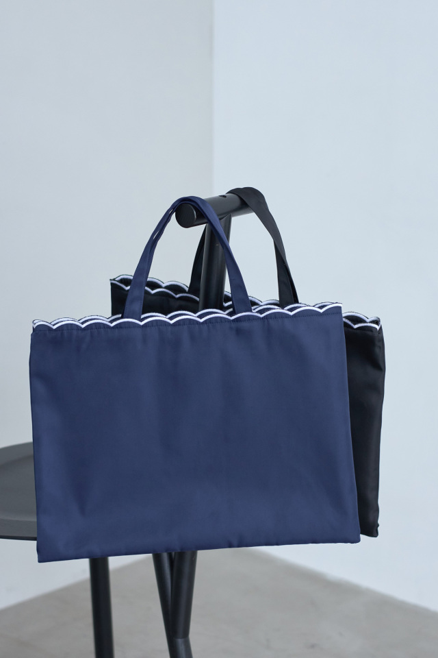 スカラップトートバッグ