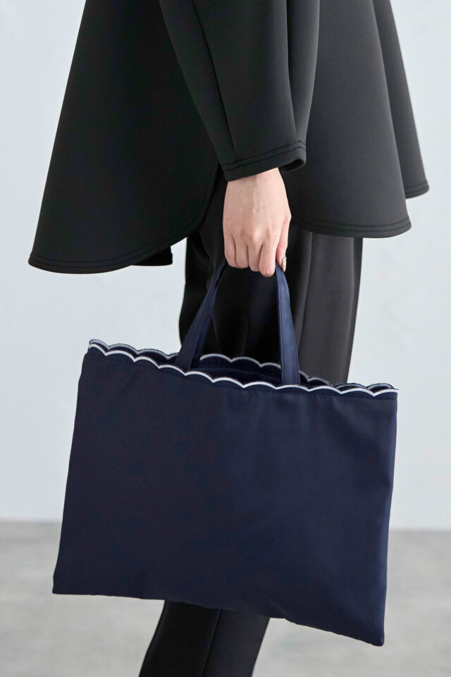 スカラップトートバッグ