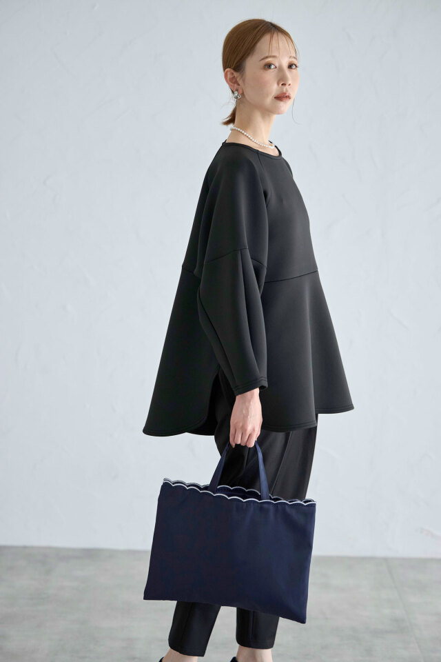 スカラップトートバッグ