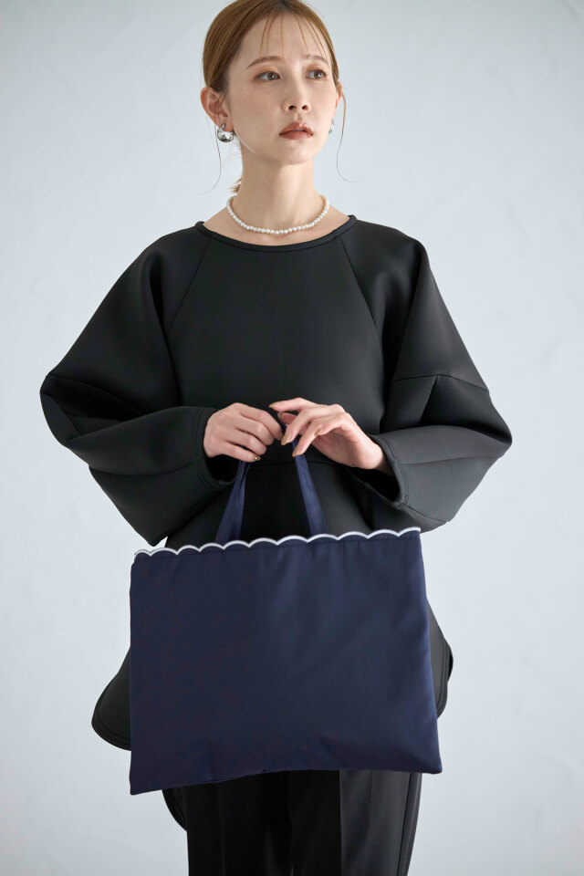 スカラップトートバッグ