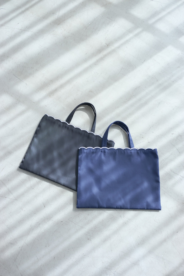 スカラップトートバッグ