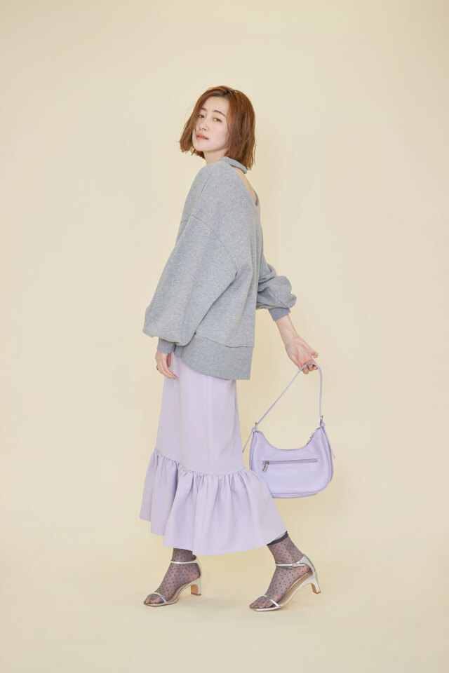 ラウンドワンハンドルショルダーバッグ