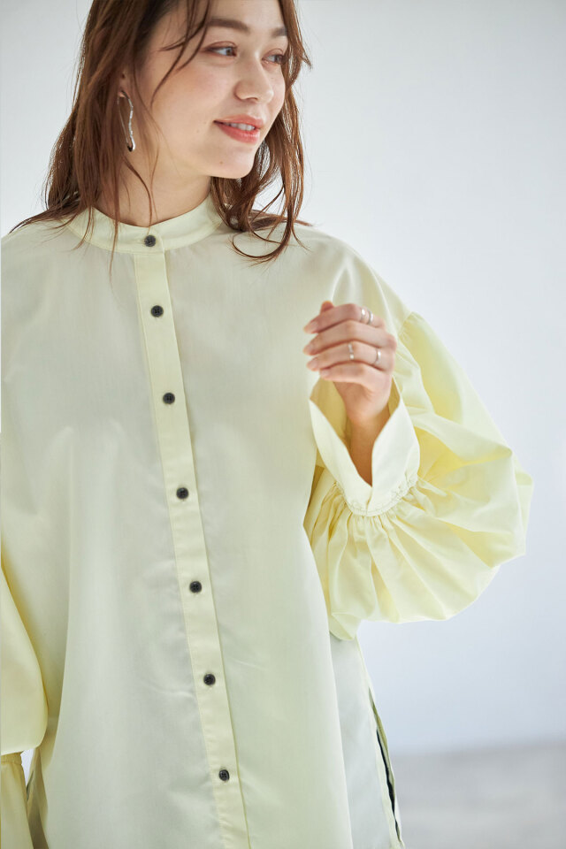ボリュームスリーブシャツ