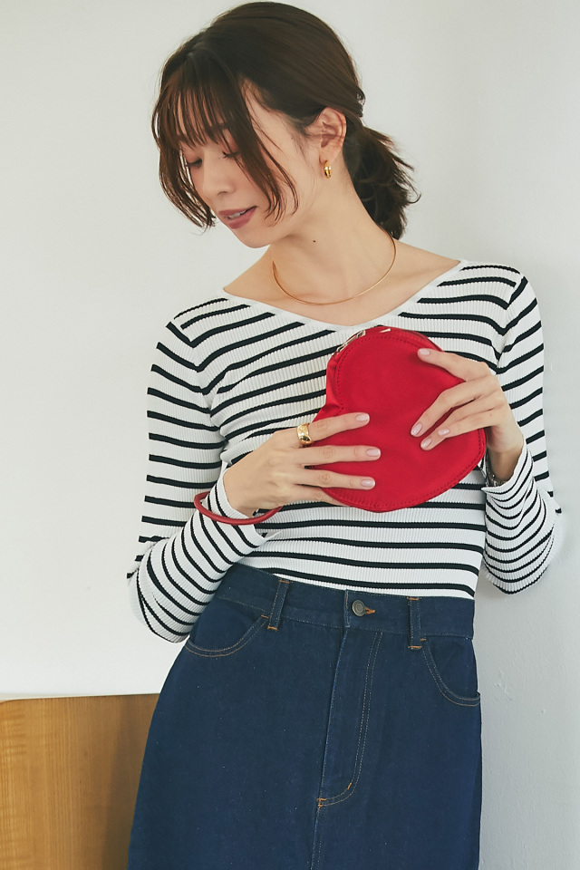 前後2WAYリブニットプルオーバー