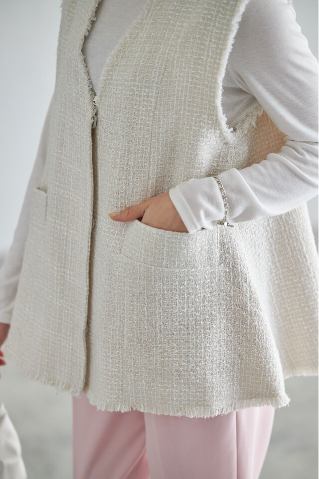 ツイードフレアジレ