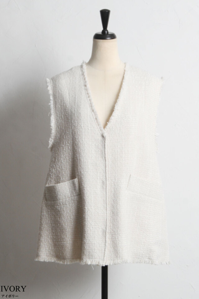 ツイードフレアジレ