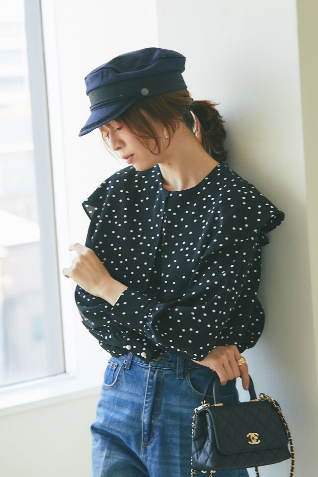 SONO ドットフレアチュニック　ブラック　美品 Spendard/SONOのファッション通販 - ZOZOTOWN