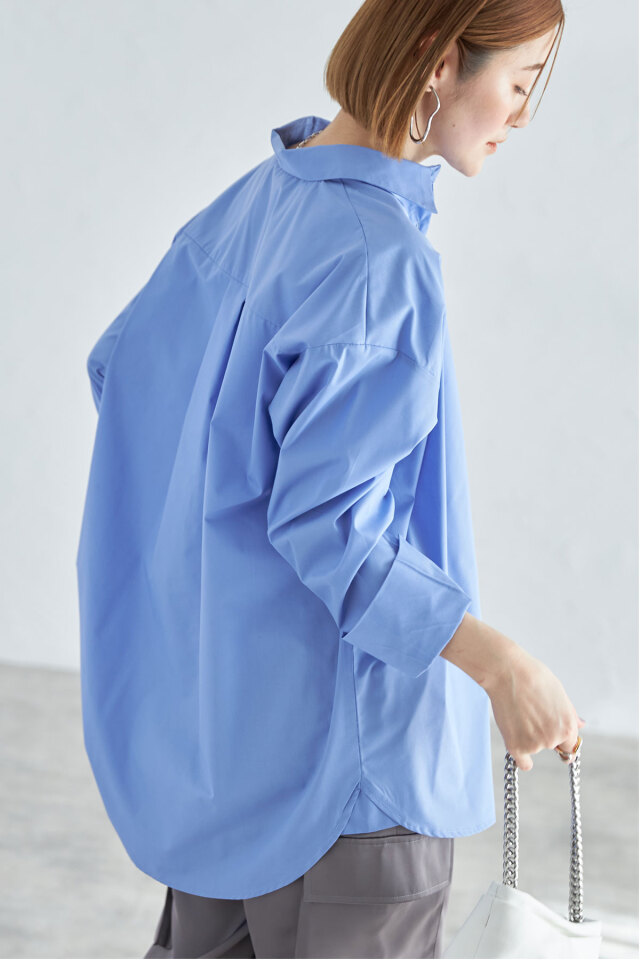 カシュクールカラーシャツ