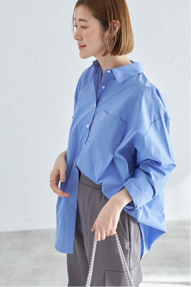 カシュクールカラーシャツ