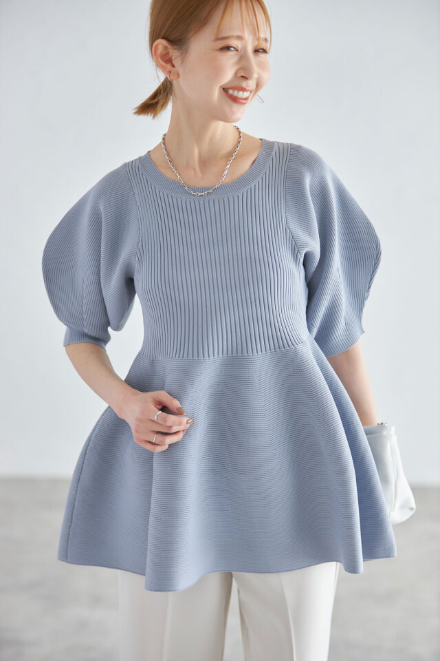チェリーのママ Ayaさん着用】コクーンニットチュニック/ミニワンピース